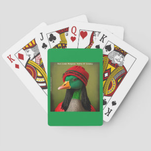 Hilarious Jamaican Mongoose Reggae Goose  Playing Cards