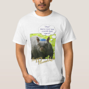Hilarious Jewish Black Squirrel Wearing Yarmulke T-Shirt