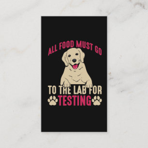 Hilarious Labrador Dog Owner Lab Paw Pet Gift Business Card