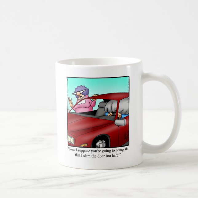 Hilarious Mari voiture Humour Mug cadeau (Droite)