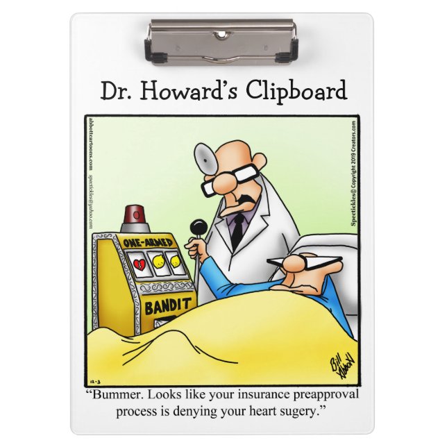 Hilarious Medical Humour Clipboard Gift  (Front)