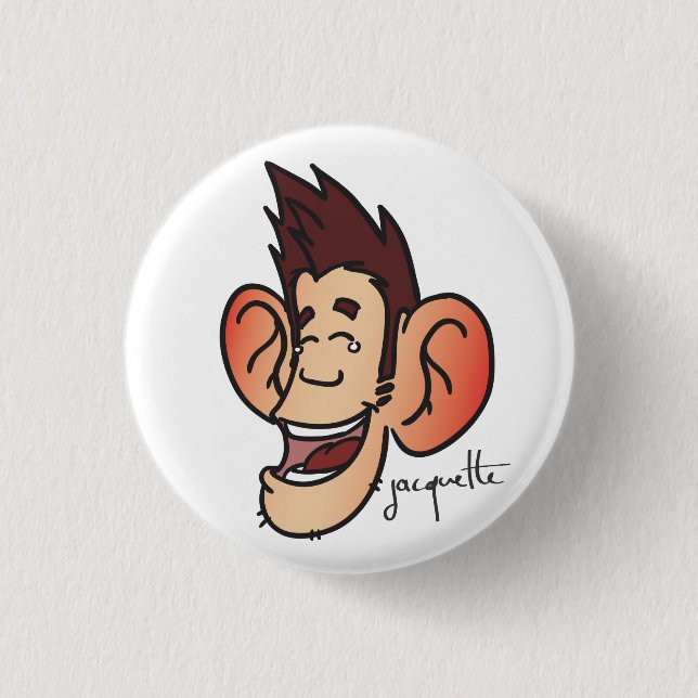 hilarious misadventure jacquette 1 inch round button (Front)