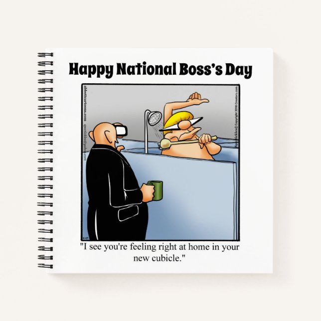 Hilarious National Boss’s Day Spiral Notebook (Front)