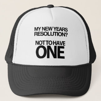 Hilarious New Years Resolution Cap