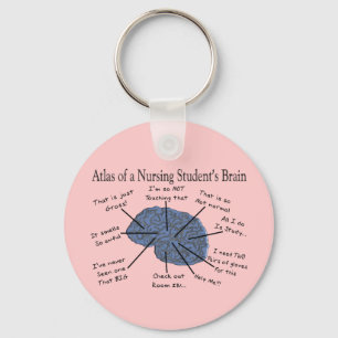 Hilarious Nursing Student "Brain" Gifts Keychain