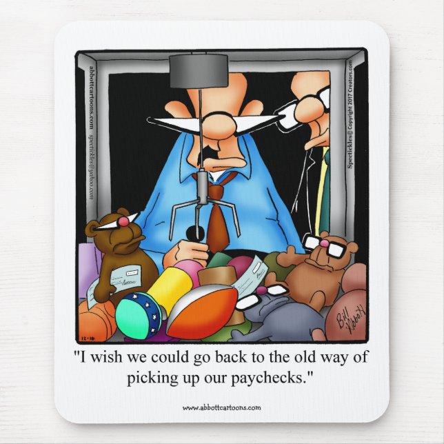 Hilarious Office Humour Mousepad Gift (Front)