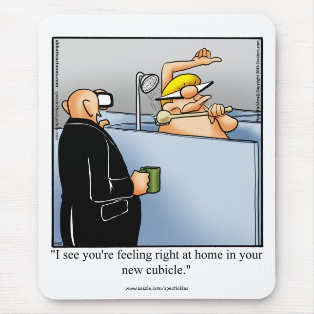 Hilarious Office Humour Mousepad Gift (Front)