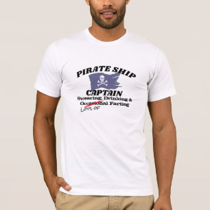 Hilarious Pirate Captain Fart T-Shirt