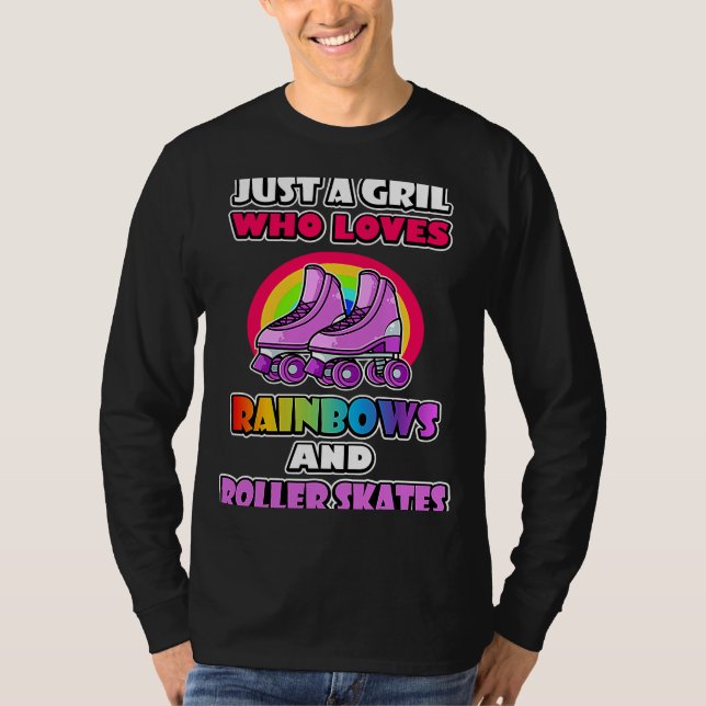Hilarious Roller skate rainbow Meme for a roller s T-Shirt (Front)