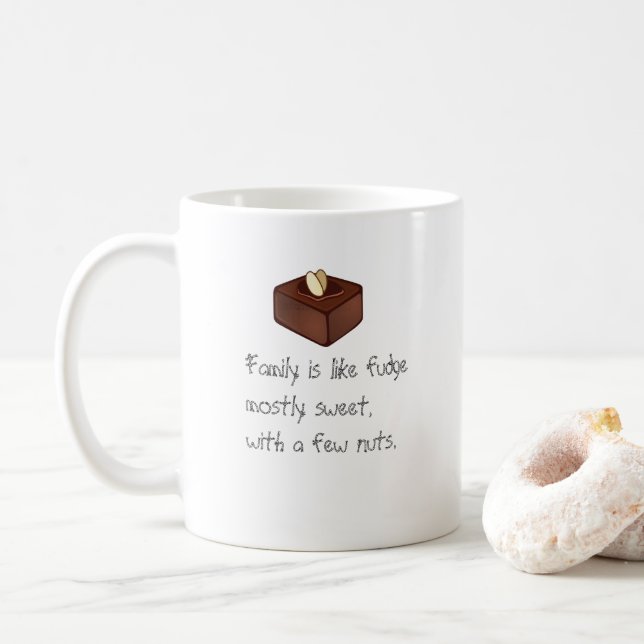 Hilarious Sayings Funny Coffee Mug -Un coup d'Humo (Avec donut)