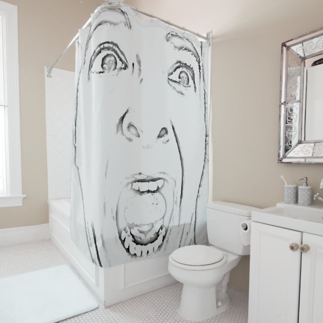 Hilarious Screaming Face Print (In Situ)