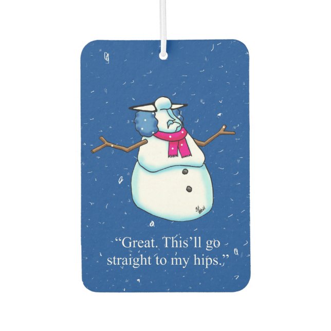 Hilarious Seasonal Humour Air Freshener  (Front)