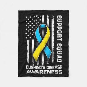 Hilarious Support Disease s Squad Awareness Cushin Fleece Blanket