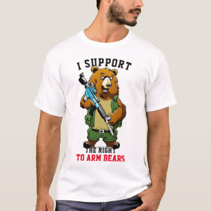Hilarious Support Right To Bear Arms funny shirts
