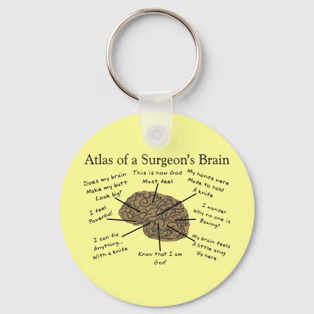 Hilarious Surgeon Gifts Keychain (Front)