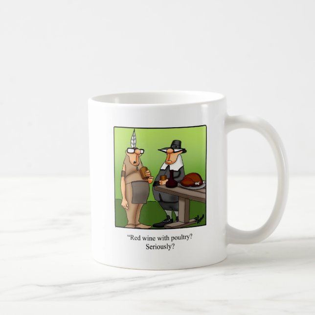 Hilarious Thanksgiving Humour café Mug cadeau (Droite)