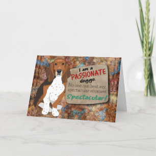 Hilarious thought from your Basset Hound Birthday  Card