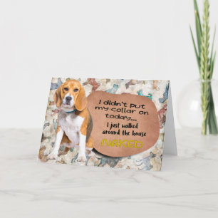 Hilarious thought from your Beagle Birthday  Card