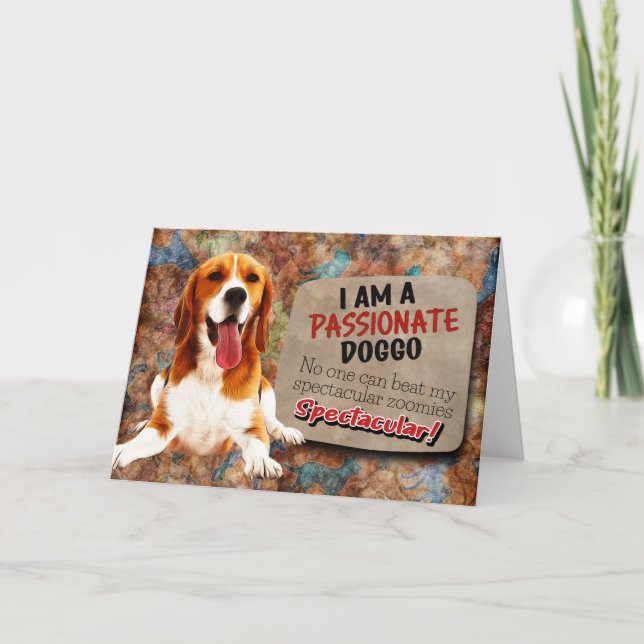 Hilarious thought from your Beagle Birthday  Card (Front)
