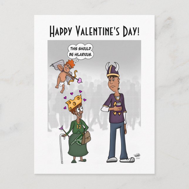 Hilarious Valentine's Day Postcard (Front)