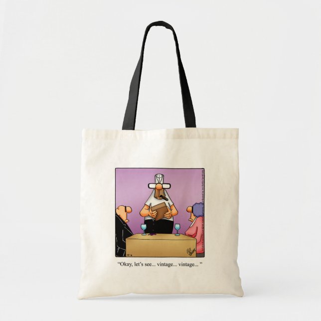 Hilarious Wine Humor Tote Bag Gift (Devant)