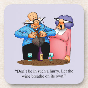 Hilarious Wine Humour Coaster Gift