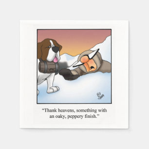 Hilarious Wine Humour Cocktail Napkins