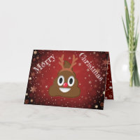 Hilarious Xmas Poop Reindeer Santa Emoji