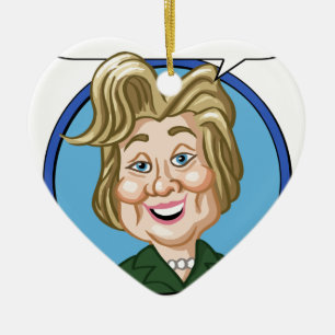 Hilary Clinton Election 2016 Ceramic Ornament