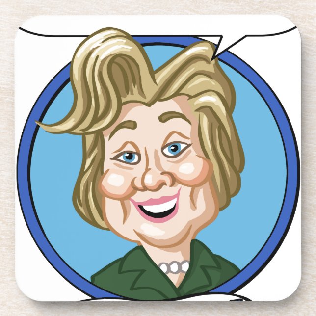 Hilary Clinton Election 2016 Coaster (Front)