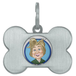 Hilary Clinton Election 2016 Pet Name Tag