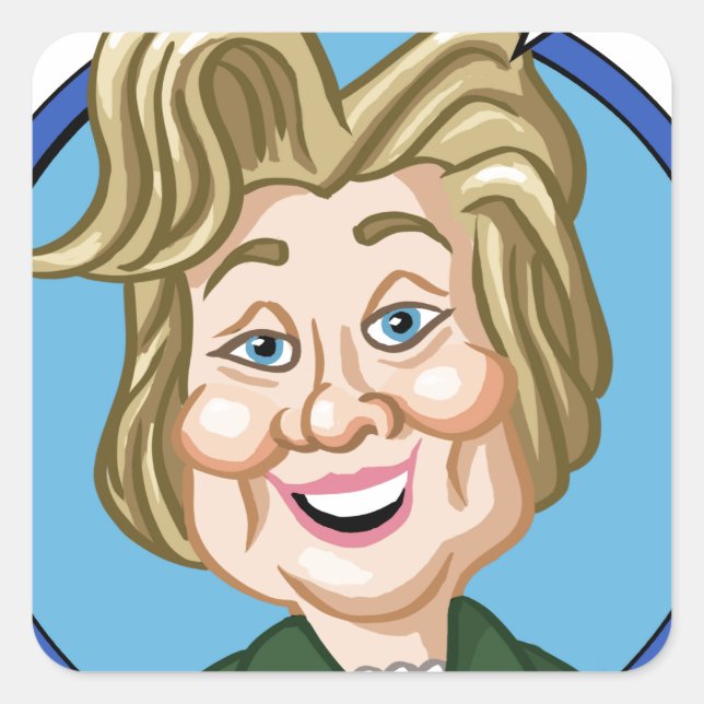Hilary Clinton Election 2016 Square Sticker (Front)