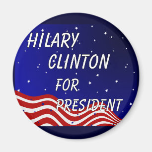 Hilary Clinton For President Night Sky Magnet