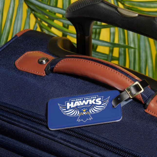 Hilbert College Hawks Luggage Tag (Front Insitu 3)