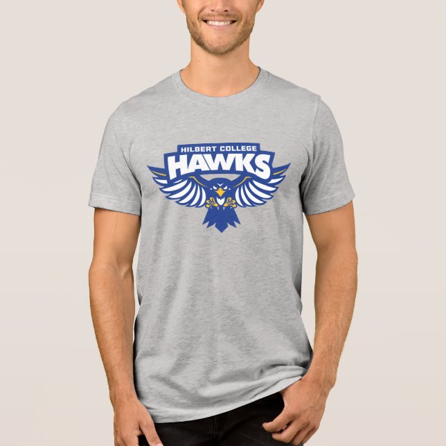 Hilbert College Hawks Tri-Blend Shirt (Front)