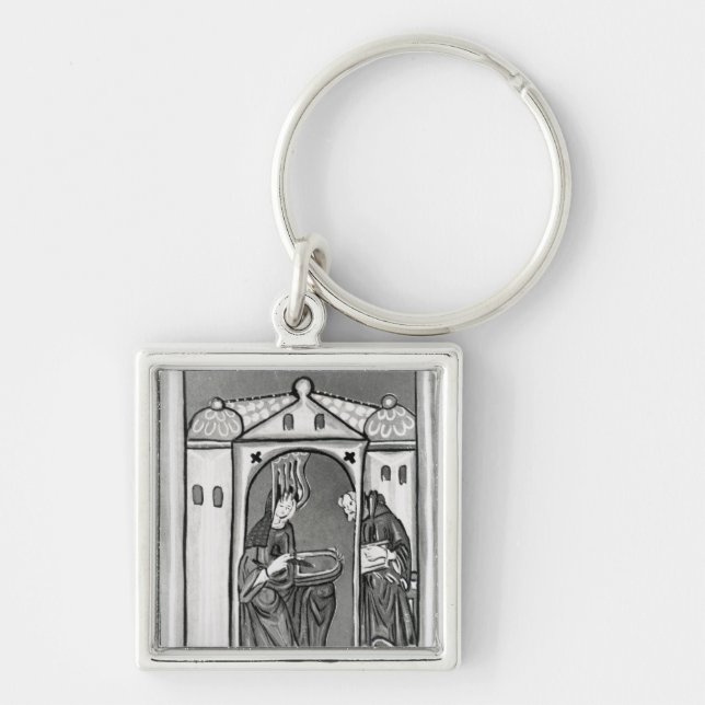 Hildegard of Bingen Keychain (Front)