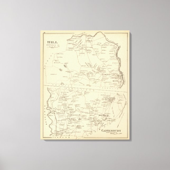 Hill, Canterbury Canvas Print (Front)
