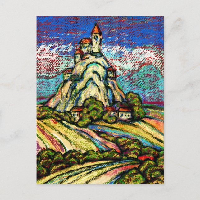 Hill Castle Fantasy Postcard (Front)