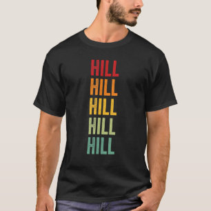Hill County Montana Rainbow Text Design T-Shirt
