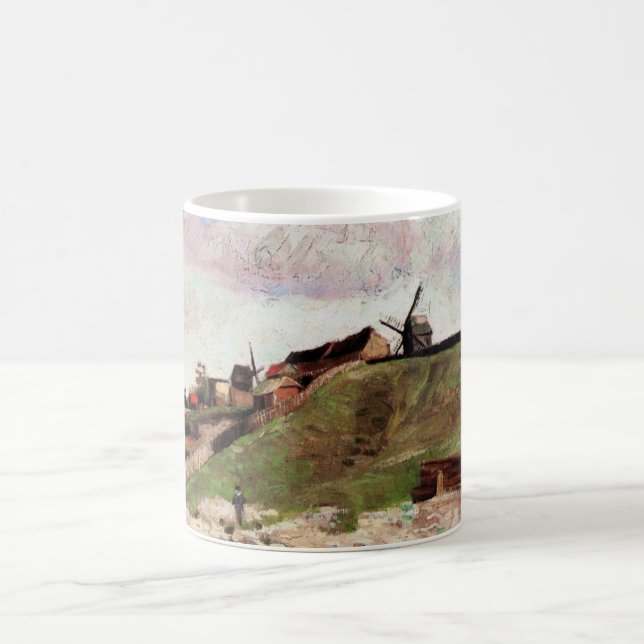 Hill of Montmartre with Quarry by Vincent van Gogh Coffee Mug (Center)