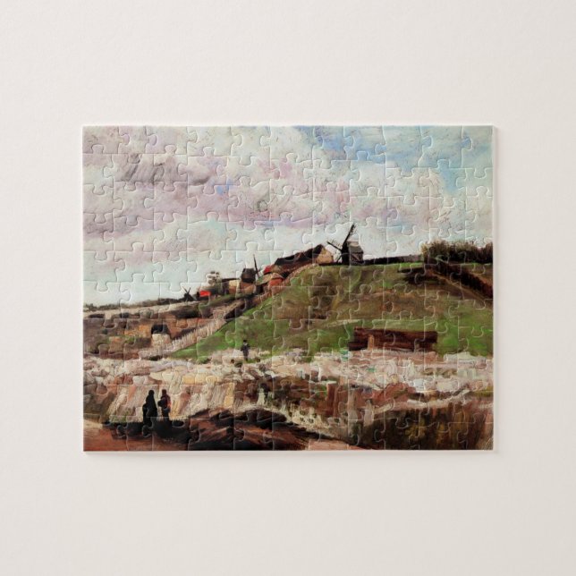 Hill of Montmartre with Quarry by Vincent van Gogh Jigsaw Puzzle (Horizontal)