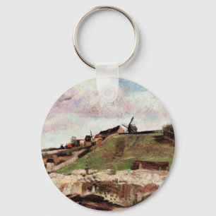 Hill of Montmartre with Quarry by Vincent van Gogh Keychain