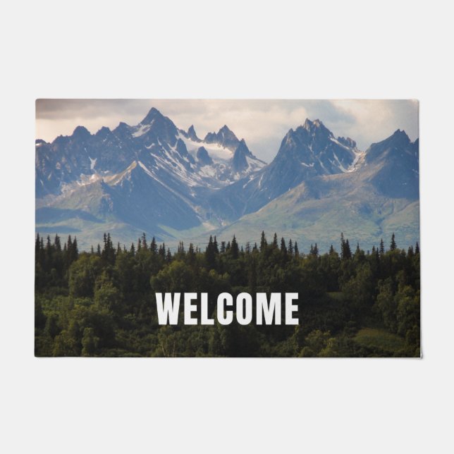 hill with welcome doormat (Front)