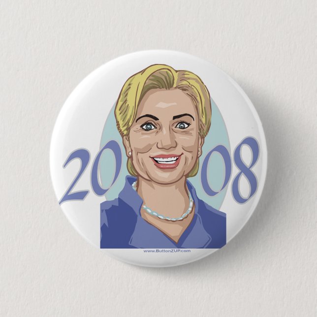 Hillary 2008  Button  (Front)