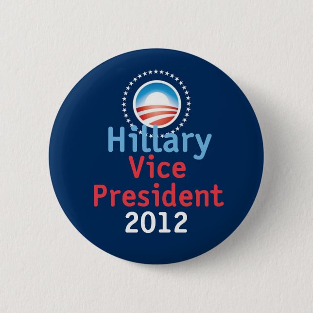 Hillary 2012 VP Button (Front)