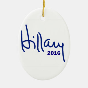Hillary 2016 ceramic ornament
