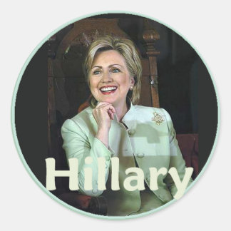 Hillary 2016 classic round sticker