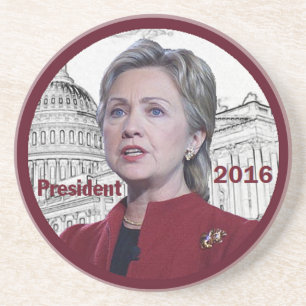 Hillary 2016 coaster