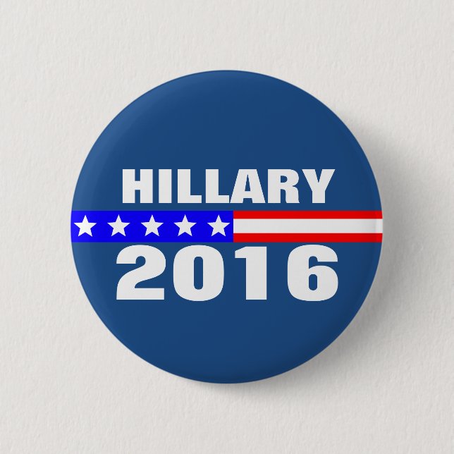 Hillary 2016 Presidential Election Campaign 2 Inch Round Button (Front)