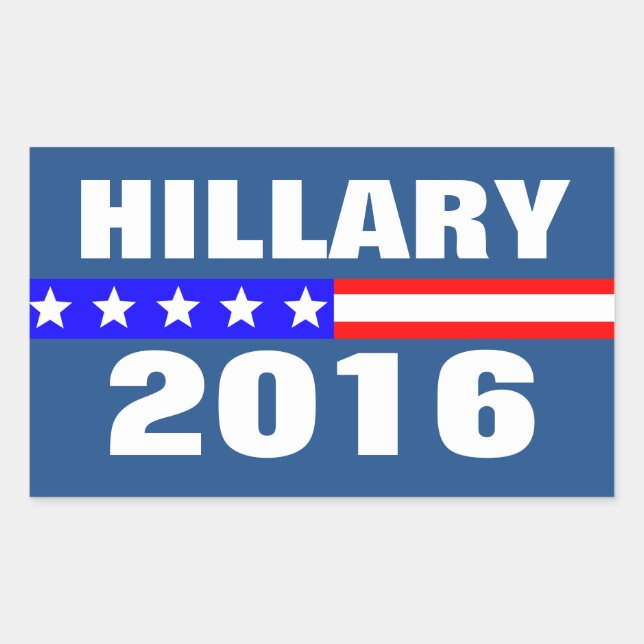 Hillary 2016 Presidential Election Campaign Sticker (Front)